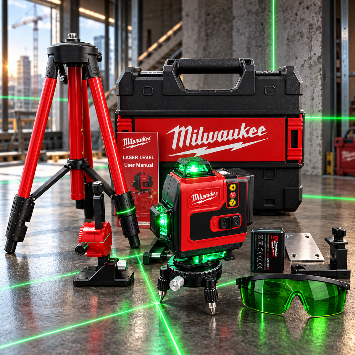 MILWAUKEE 4D Digitalni Laserski Nivelator
