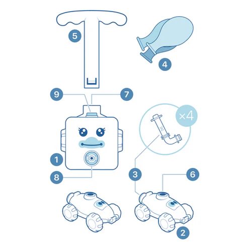 Ballony - Zabavna igračka s autićima i balonima