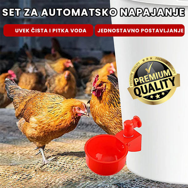Set za automatsko napajanje kokoški i druge peradi Chick Drop
