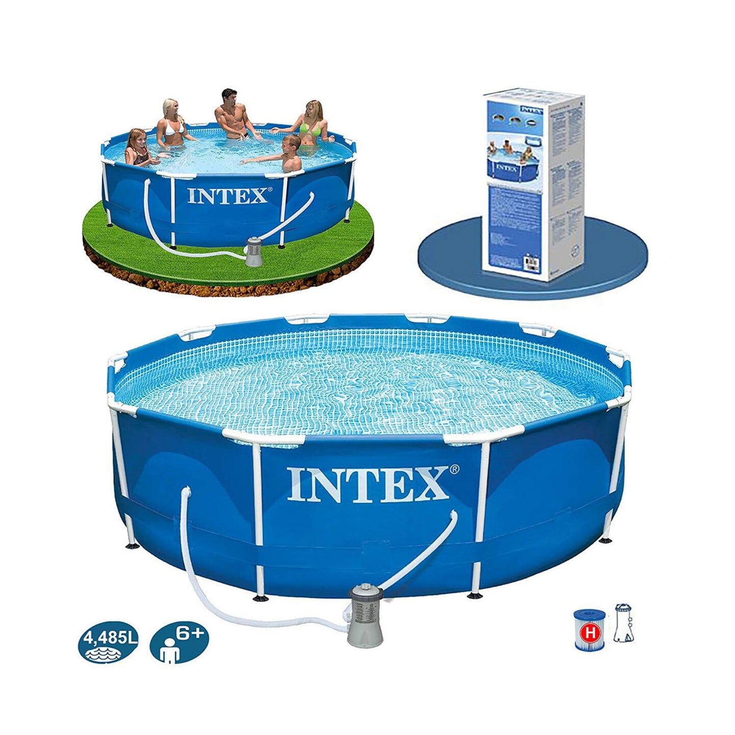 INTEX BAZEN 305X76 CM METALNA KONSTRUKCIJA SA PUMPOM