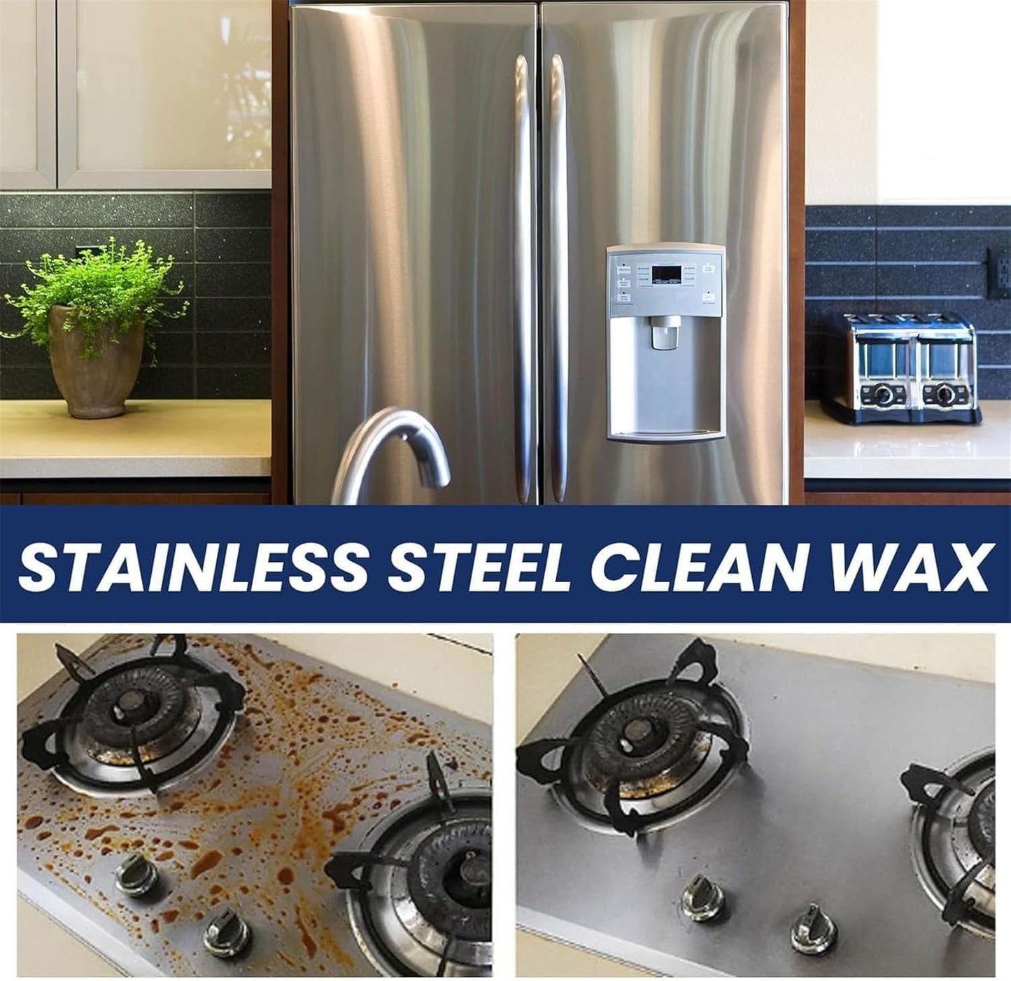 Stainless Steel Clean Wax – Magična pasta za čišćenje i poliranje (1+1 GRATIS)