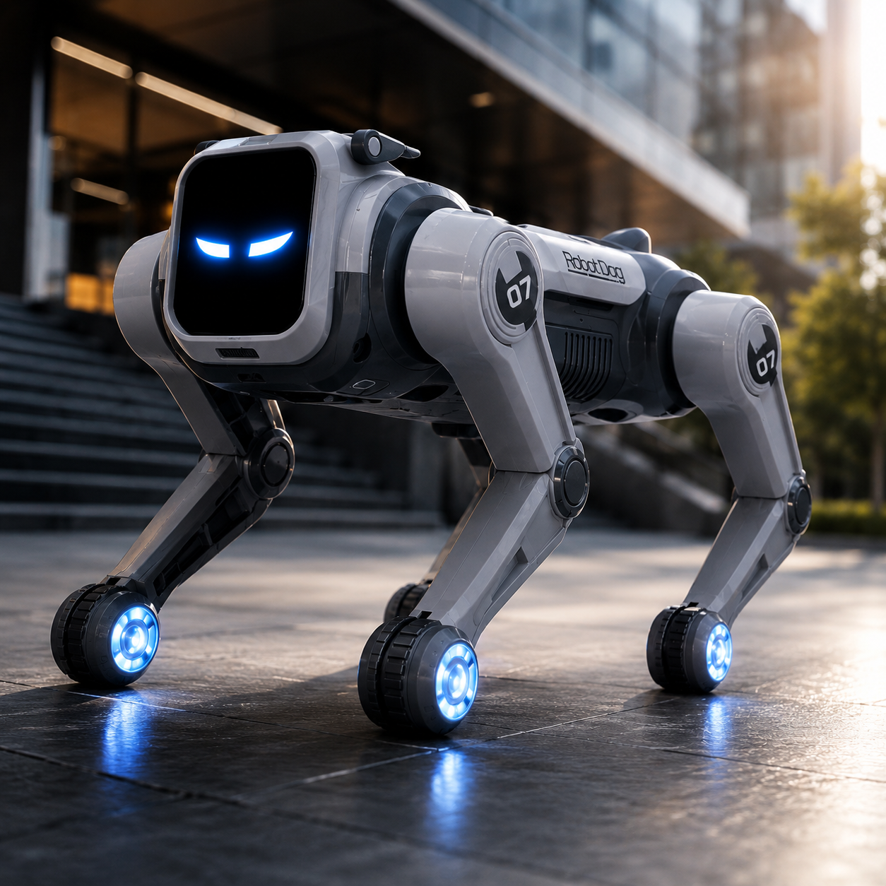 Interaktivni Pametni Robot sa LED Efektima