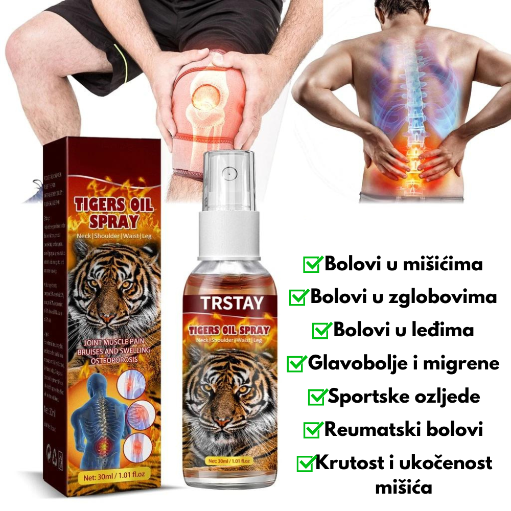 Tigrov Sprej Protiv Bolova 1+1 GRATIS!