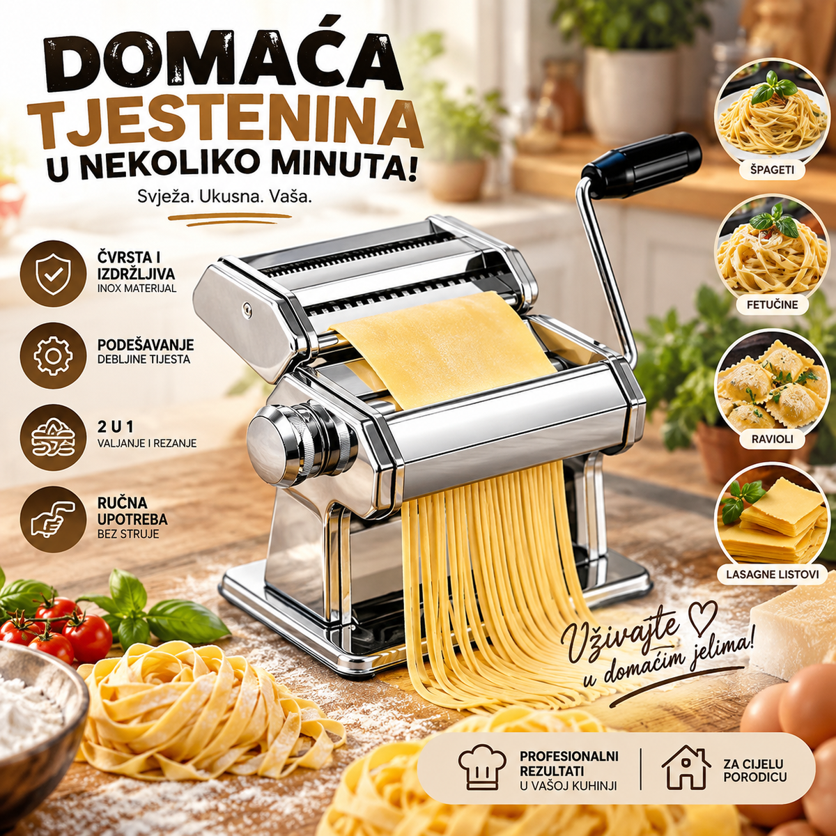 PastaMaster – Aparat za Domaću Tjesteninu