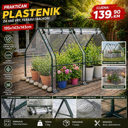 Plastenik za vrt 195x143x143cm