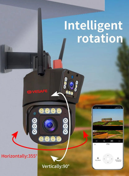 Trostruka CCTV PTZ IP Kamera 12MP