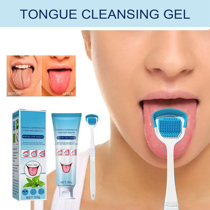 Gel i četkica za čišćenje jezika OralFresh