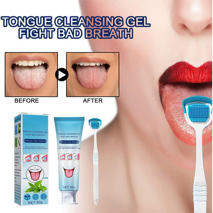 Gel i četkica za čišćenje jezika OralFresh