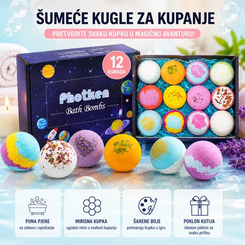 Šumeće kugle za kupanje sa iznenađenjem