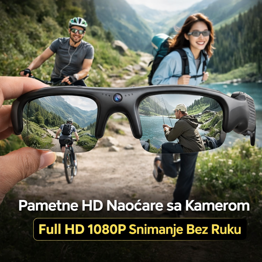 Smart Naočare sa Kamerom 1080P HD