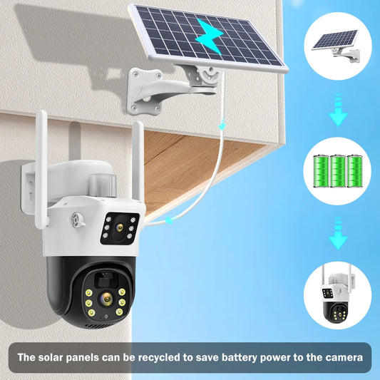 Nadzorna Dvostruka Solarna Kamera 4G 8MPX