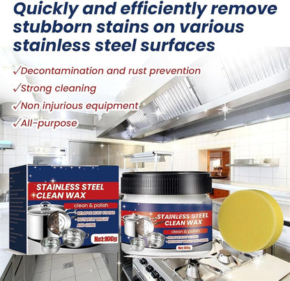 Stainless Steel Clean Wax – Magična pasta za čišćenje i poliranje (1+1 GRATIS)