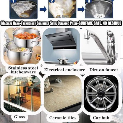 Stainless Steel Clean Wax – Magična pasta za čišćenje i poliranje (1+1 GRATIS)