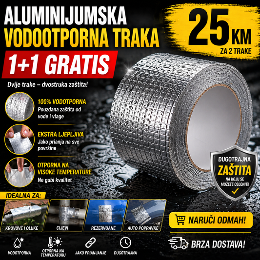 Aluminijumska Vodootporna Traka (1+1 GRATIS)