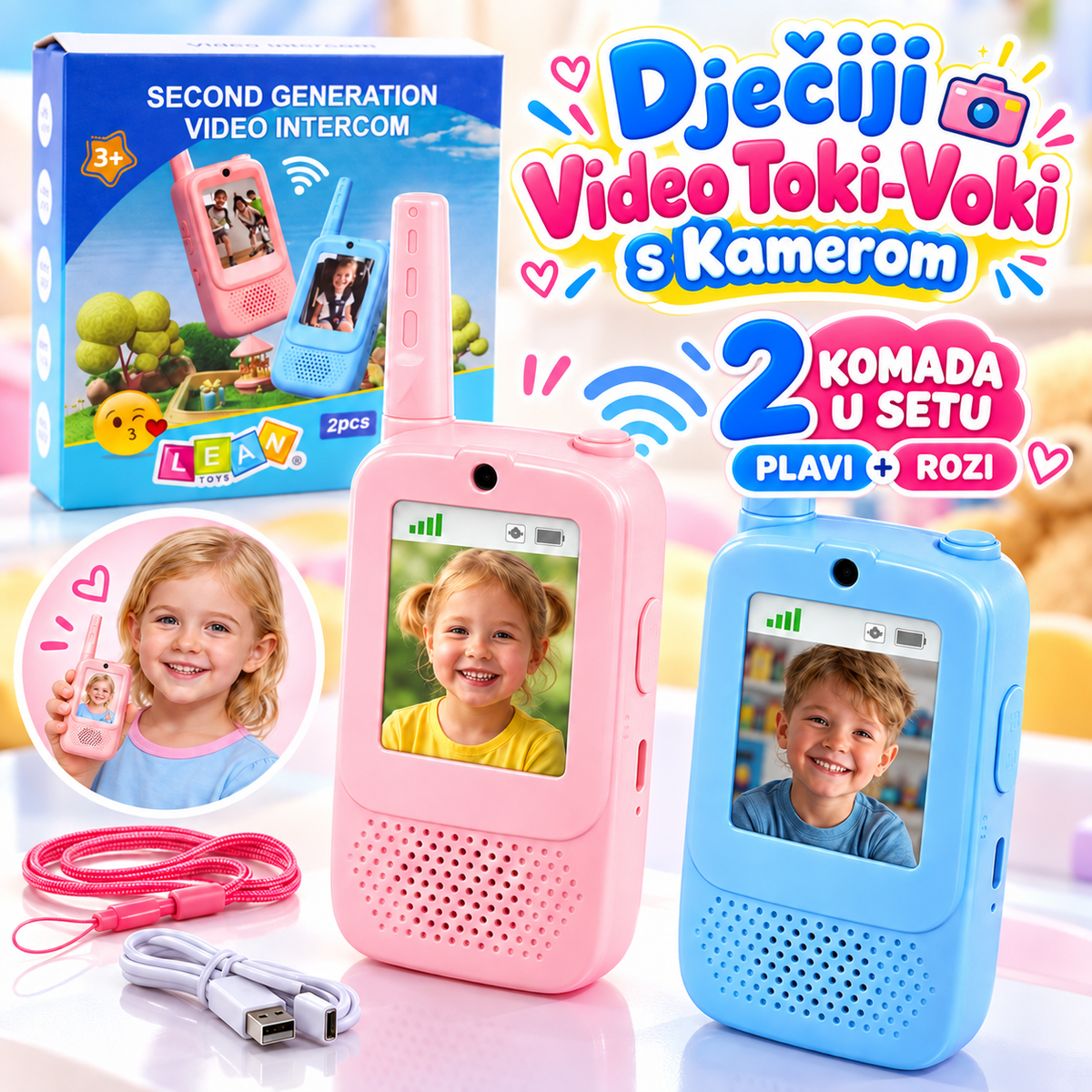 Dječiji Video Toki-Voki s Kamerom