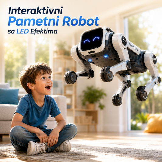 Interaktivni Pametni Robot sa LED Efektima